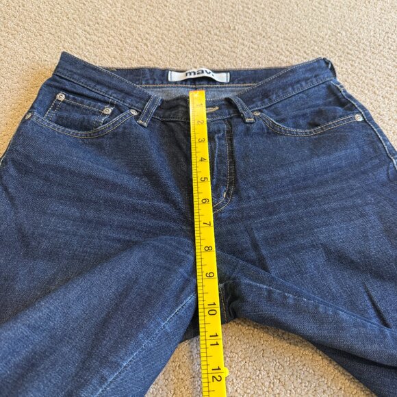 Mavi Jean 136 Molly Flare Y2K Boho Low Rise Button Fly Dark Wash Size 28 - Picture 11 of 16
